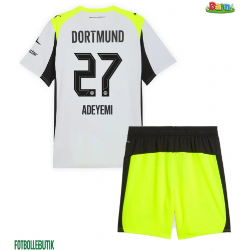 Borussia Dortmund Karim Adeyemi #27 Bortaställ Barn 2025-26 Kortärmad (+ Korta byxor)